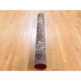Shahbanu Rugs Red New Persian Hussainabad Pure Wool Hand-Knotted Oriental Rug (5'3" x 6'8") - 5'3" x 6'8"