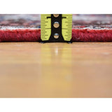 Shahbanu Rugs Red New Persian Hussainabad Pure Wool Hand-Knotted Oriental Rug (5'3" x 6'8") - 5'3" x 6'8"