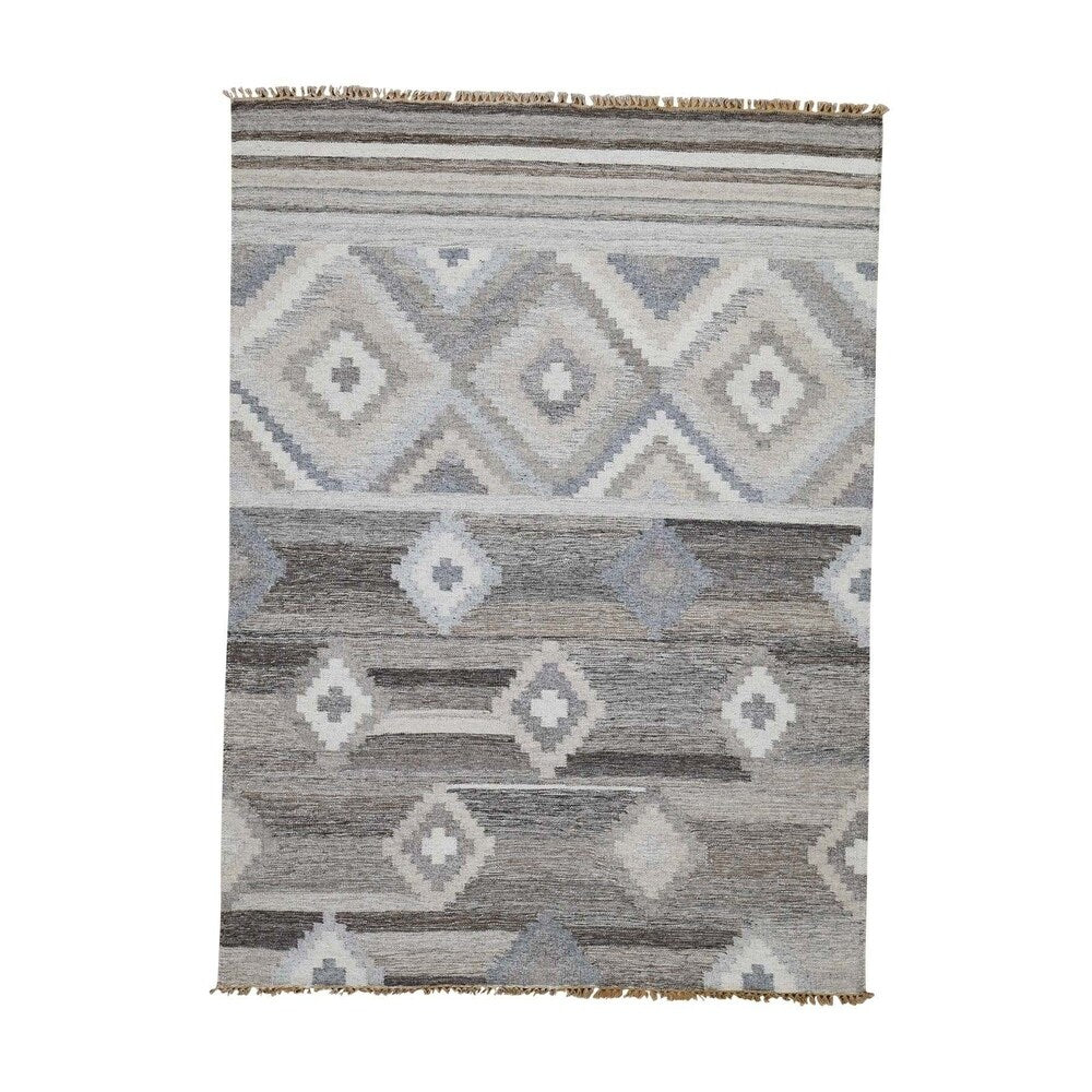 Shahbanu Rugs Reversible Flat Weave Anatolian Kilim Hand Woven Oriental Rug (5'3" x 7'0") - 5'3" x 7'0"