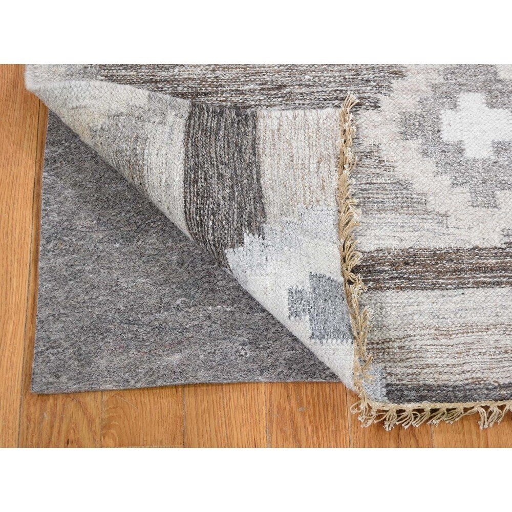 Shahbanu Rugs Reversible Flat Weave Anatolian Kilim Hand Woven Oriental Rug (5'3" x 7'0") - 5'3" x 7'0"