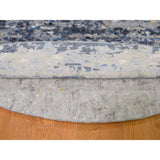 Shahbanu Rugs Round Broken Mosaic Design Wool And Silk Hand-Knotted Rug (10'0" x 10'0") - 10'0" x 10'0"