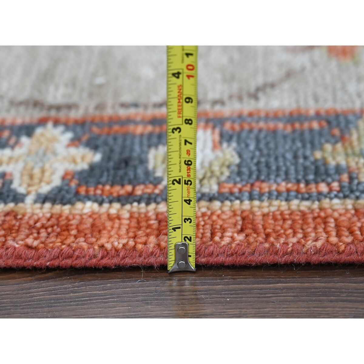 Shahbanu Rugs Rust Red, Wool Hand Knotted, Ushak Design, Supple Collection Thick and Plush, Oriental Rug (10'0" x 13'9")