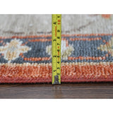 Shahbanu Rugs Rust Red, Wool Hand Knotted, Ushak Design, Supple Collection Thick and Plush, Oriental Rug (10'0" x 13'9")