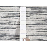 Shahbanu Rugs Silk with Oxidized Wool Gabbeh Design Hi-Lo Pile Oriental Rug (9'1" x 12'3") - 9'1" x 12'3"