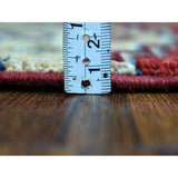 Shahbanu Rugs Super Kazak ColorFul Khorjin Design Pure Wool Hand Knotted Oriental Rug (6'0" x 9'0") - 6'0" x 9'0"
