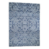 Shahbanu Rugs THE COMPLEXION,Silk With Oxidized Wool Hand-Knotted Modern Rug (8'9" x 12'2") - 8'9" x 12'2"