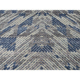 Shahbanu Rugs THE COMPLEXION,Silk With Oxidized Wool Hand-Knotted Modern Rug (8'9" x 12'2") - 8'9" x 12'2"