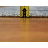 Shahbanu Rugs THE COMPLEXION,Silk With Oxidized Wool Hand-Knotted Modern Rug (8'9" x 12'2") - 8'9" x 12'2"