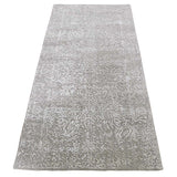 Shahbanu Rugs Tone On Tone Broken Persian Erased Design Runner Hand-Loomed Rug (2'5" x 5'10") - 2'5" x 5'10"