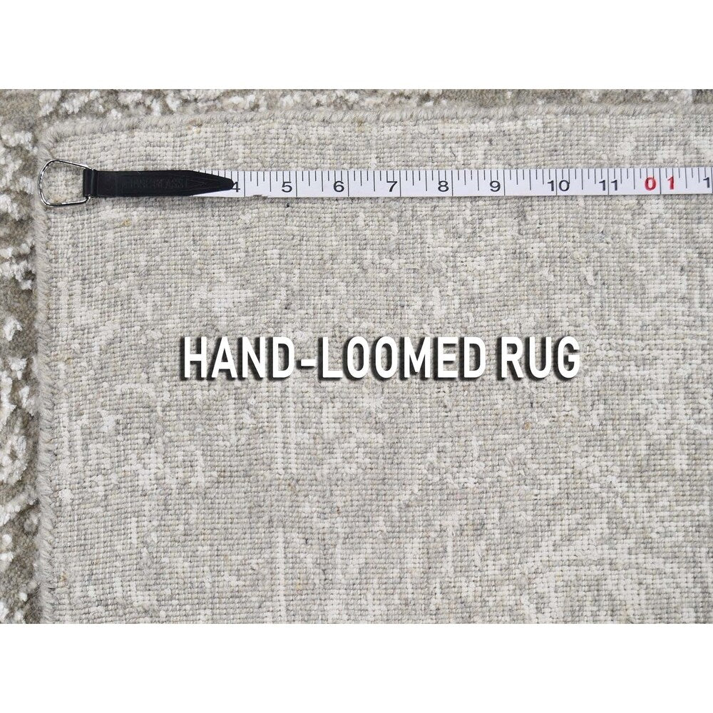 Shahbanu Rugs Tone On Tone Broken Persian Erased Design Runner Hand-Loomed Rug (2'5" x 5'10") - 2'5" x 5'10"