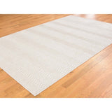 Shahbanu Rugs Tone on Tone Pure Wool Hand-Loomed Oriental Rug (6'0" x 9'0") - 6'0" x 9'0"