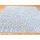 Shahbanu Rugs Tone on Tone Wool and Silk Hand Knotted Oriental Rug - 8'0" x 10'0"