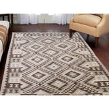 Shahbanu Rugs Undyed Natural Wool Afghan Kilim Reversible Hand Woven Oriental Rug (4'0" x 6'3") - 4'0" x 6'3"