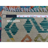Shahbanu Rugs Veggie Dyes Afghan Kilim Pure Wool Hand Woven Oriental Rug (9'10" x 13'1") - 9'10" x 13'1"