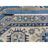 Shahbanu Rugs Vintage Look Kazak Pure Wool Octagonal Hand-Knotted Rug (7'9" x 8'0") - 7'9" x 8'0"