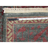 Shahbanu Rugs Vintage Look Mamluk Worn Wool Natural Colors Hand-Knotted Oriental Rug (6'0" x 8'10") - 6'0" x 8'10"