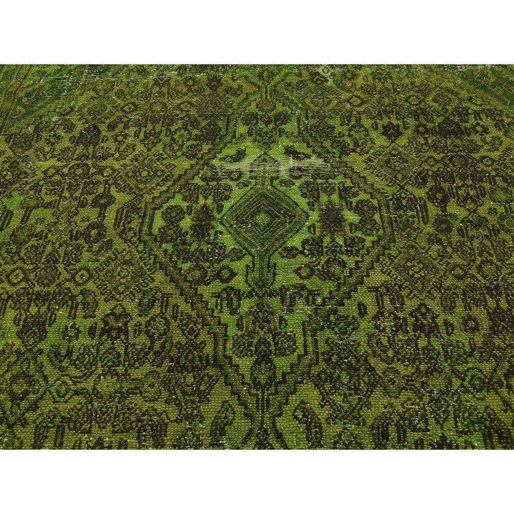 Shahbanu Rugs Vintage Overdyed Persian Bibikabad Hand-Knotted Oriental Rug - 7'0" x 9'6"