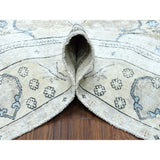Shahbanu Rugs Vintage White Wash Tabriz Worn Wool Hand-Knotted Oriental Rug (9'5" x 10'8") - 9'5" x 10'8"