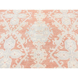 Shahbanu Rugs White Wash Oushak Pure Wool Hand Knotted Oriental Rug - 9'0" x 11'10"