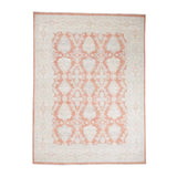 Shahbanu Rugs White Wash Oushak Pure Wool Hand Knotted Oriental Rug - 9'0" x 11'10"