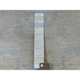 Shahbanu Rugs White Wash Peshawar Pure Wool Hand-Knotted Oriental Runner Rug (2'7" x 13'7") - 2'7" x 13'7"