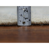 Shahbanu Rugs White Wash Peshawar Pure Wool Hand-Knotted Oriental Runner Rug (2'7" x 13'7") - 2'7" x 13'7"