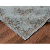 White Wash Vintage Worn Down Persian Tabriz Handmade Rug(9'6"x12'1") - 9'6" x 12'1" - 9'6" x 12'1"