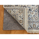 Shahbanu Rugs Wool And Silk 250 KPSI Ivory Nain Hand-Knotted Oriental Rug (2'1" x 3'1") - 2'1" x 3'1"