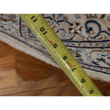 Shahbanu Rugs Wool And Silk 250 KPSI Ivory Nain Hand-Knotted Oriental Rug (2'1" x 3'1") - 2'1" x 3'1"