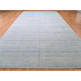 Shahbanu Rugs Wool And Silk Grass Design Gallery Size Hand-Knotted Oriental Rug (8'1" x 18'2") - 8'1" x 18'2"