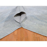 Shahbanu Rugs Wool And Silk Grass Design Gallery Size Hand-Knotted Oriental Rug (8'1" x 18'2") - 8'1" x 18'2"