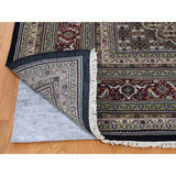 Shahbanu Rugs Wool and Silk Tabriz Mahi Hand-Knotted Oriental Rug (9'0" x 12'0") - 9'0" x 12'0"
