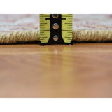 Shahbanu Rugs Yellow Soumak with Oushak Design Flat Weave Hand Woven Rug (8'0" x 9'10") - 8'0" x 9'10"