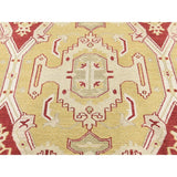 Shahbanu Rugs Yellow Soumak with Oushak Design Flat Weave Hand Woven Rug (8'0" x 9'10") - 8'0" x 9'10"