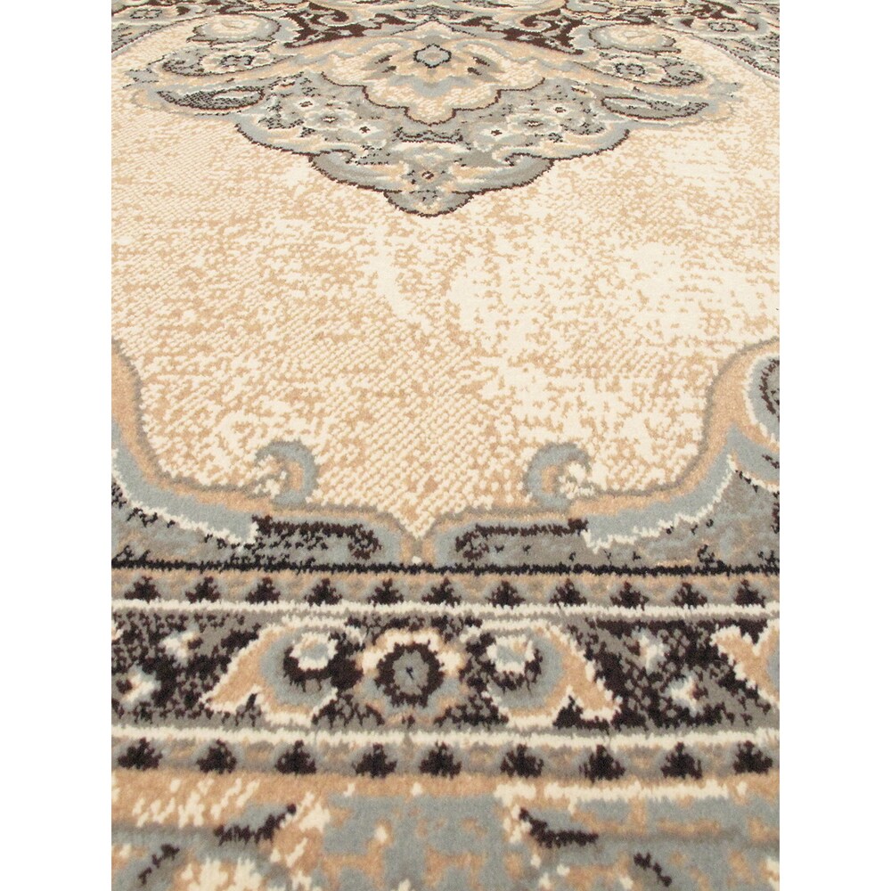 Shahrzad Kerman Medallion Corners Rug