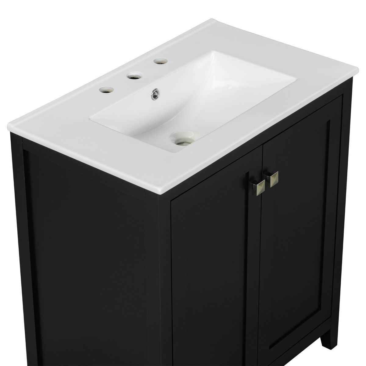 Shaker Style Bathroom Vanity with Sink Vanities, 2 Doors and 2 Drawers