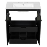 Shaker Style Bathroom Vanity with Sink Vanities, 2 Doors and 2 Drawers