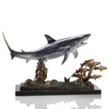 Shark with Prey Sculpture