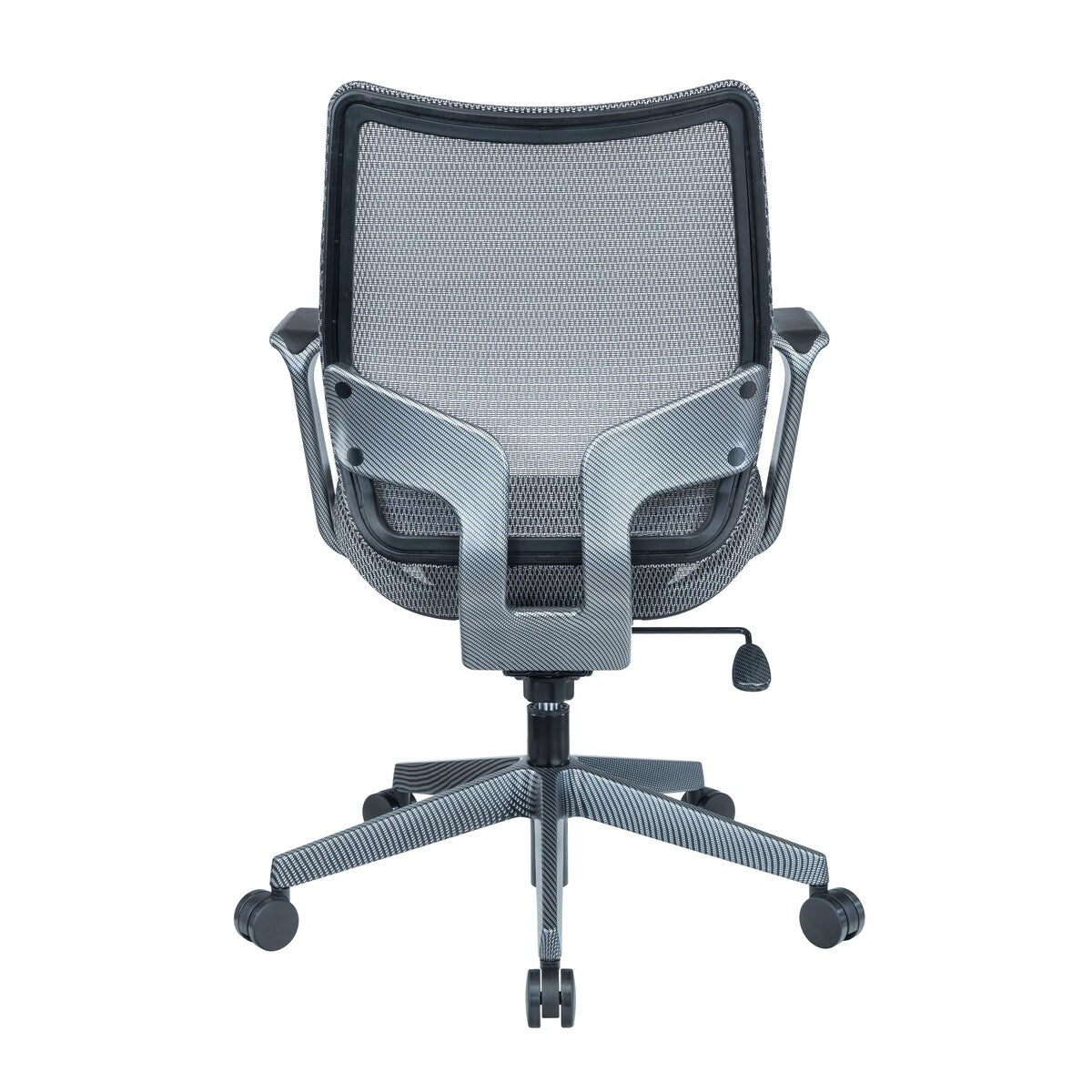 Sharper Image Mesh & Carbon Fiber Task Chair, Adjustable Height