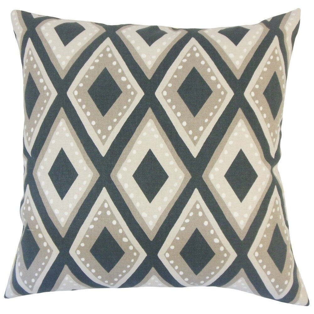 Shasa Geometric Floor Pillow Ink
