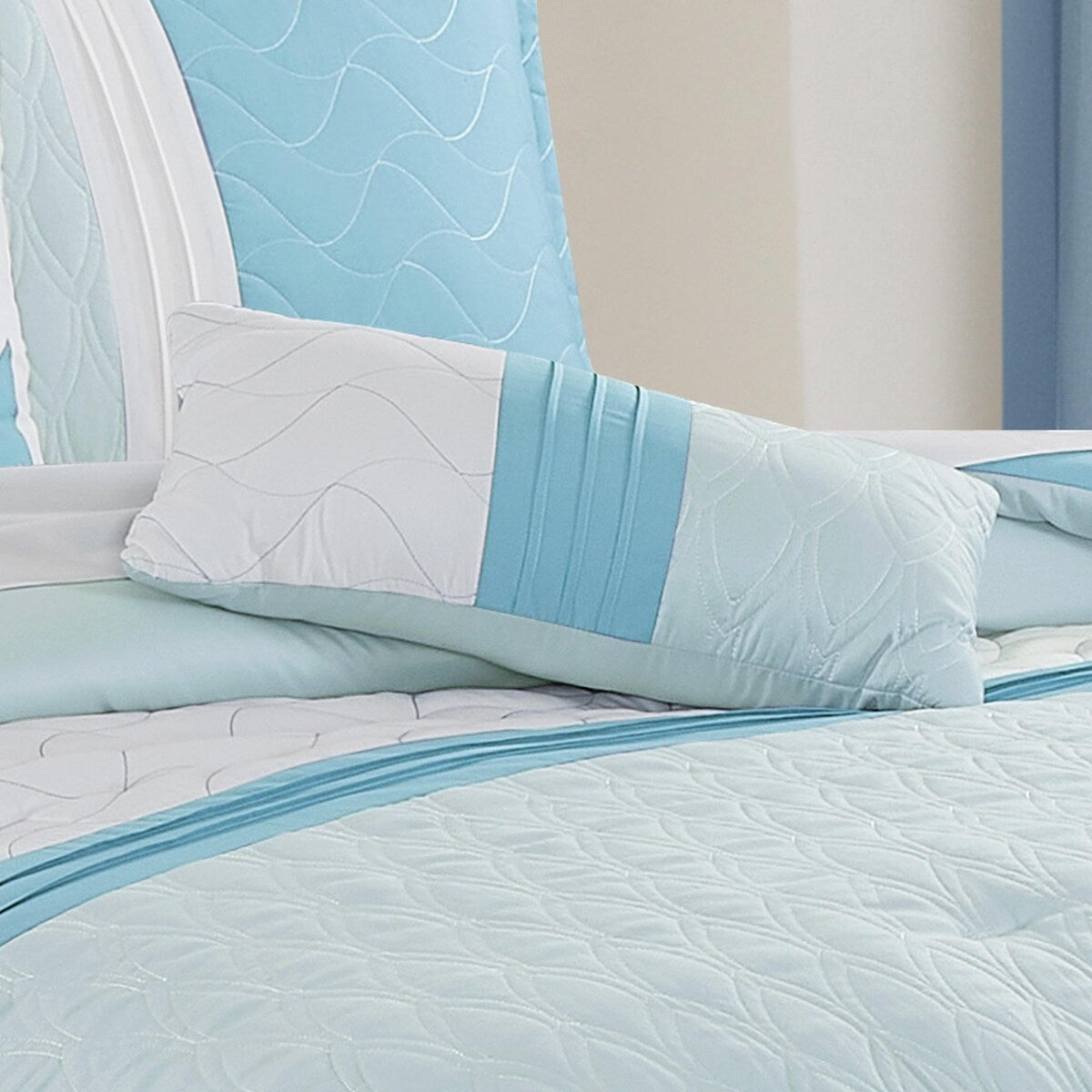 Shatex Anchors 9 Pieces Bedding Comforter Set All-season Reversible Bed in a Bag