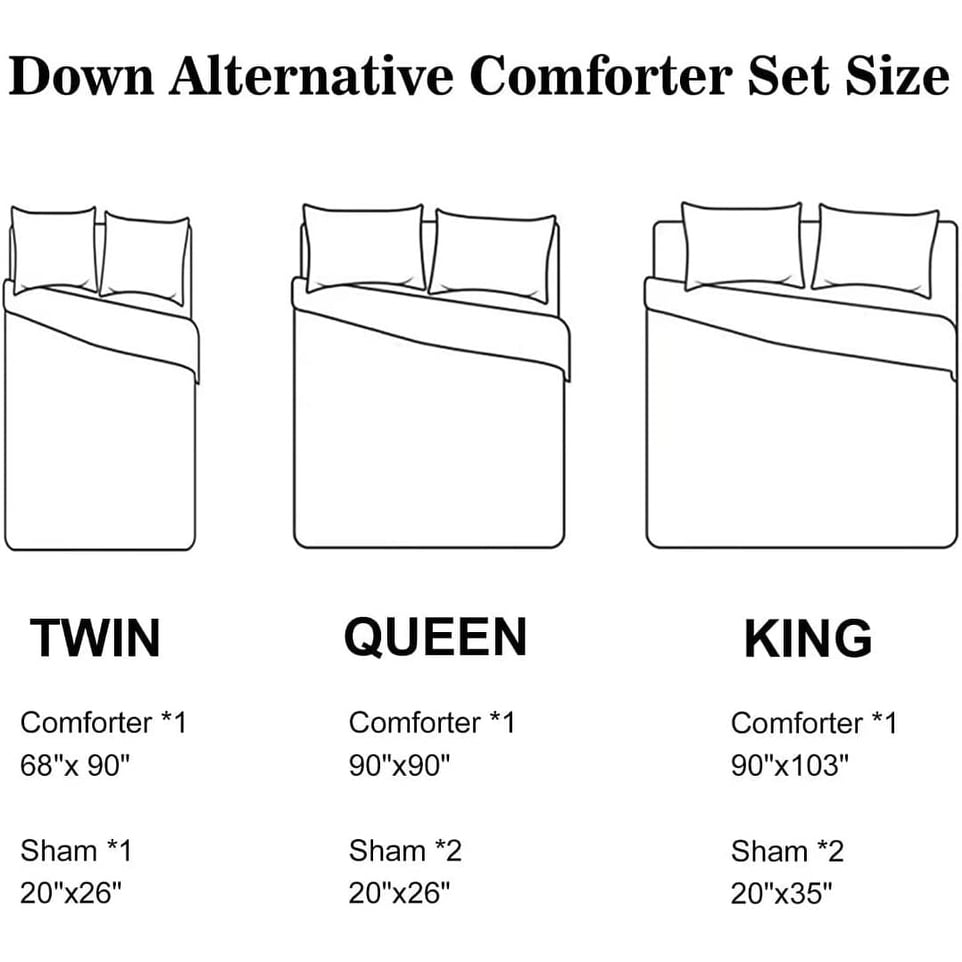 Shatex Tufted Bedding Set- 7 Piece