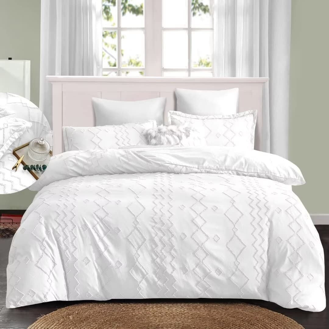 Shatex Tufted Bedding Set- 7 Piece