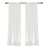 Shatex sheer curtains Outdoor Mosquito Netting Curtain 63x84 White