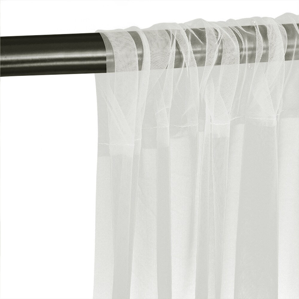 Shatex sheer curtains Outdoor Mosquito Netting Curtain 63x84 White