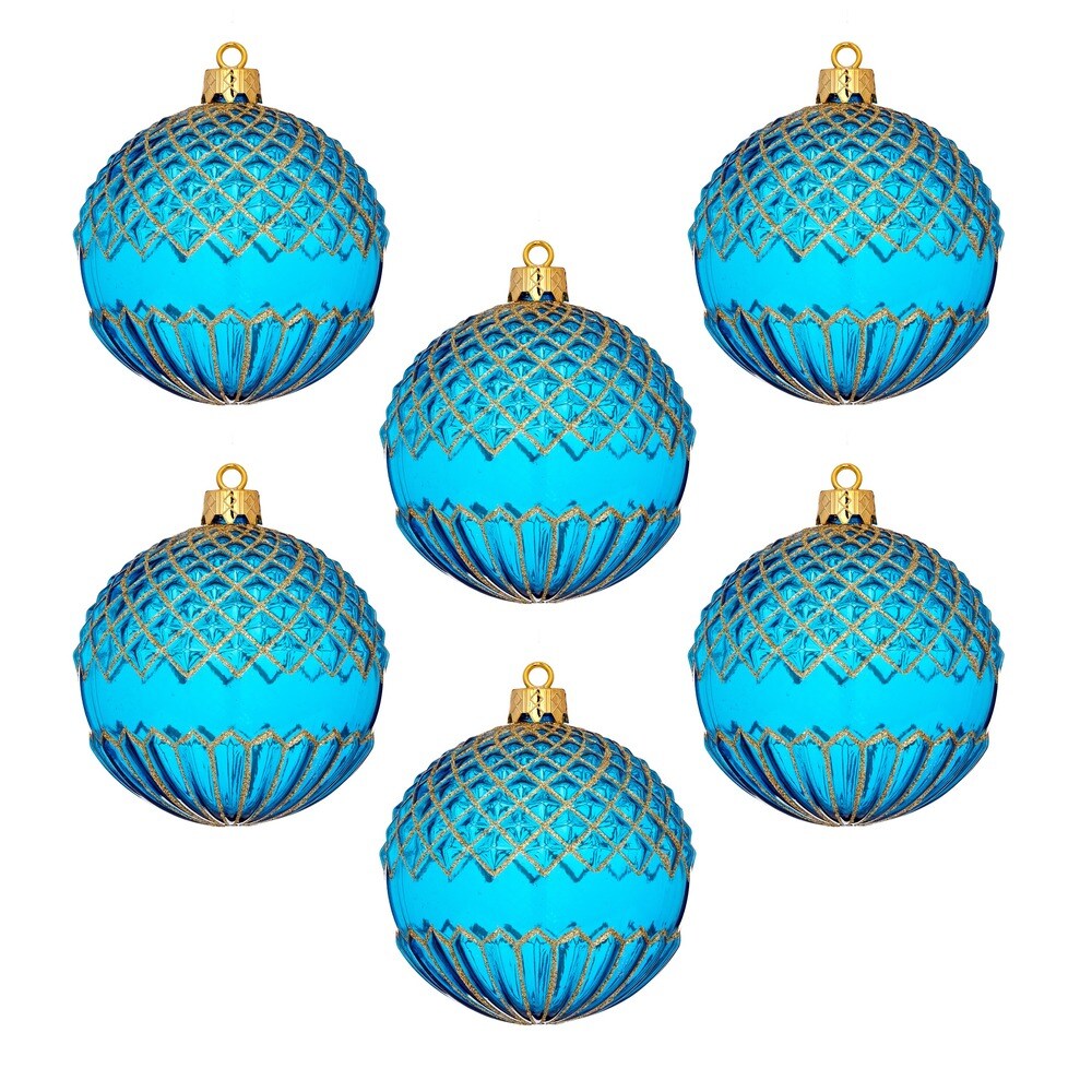 Shatterproof Ball 4.75-inch Blue Ornament