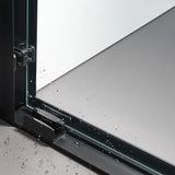Shatterproof Laminated Glass Double Sliding Shower Door(Clear Glass)