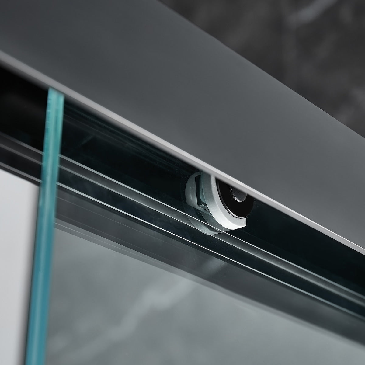 Shatterproof Laminated Glass Double Sliding Shower Door(Clear Glass)