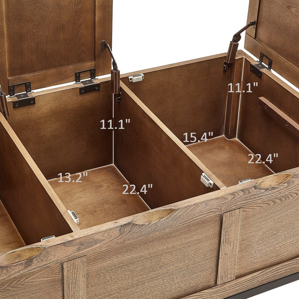 Shay Rectangular Storage Coffee Table with Removeable Tray and Caster Wheels by iNSPIRE Q Artisan