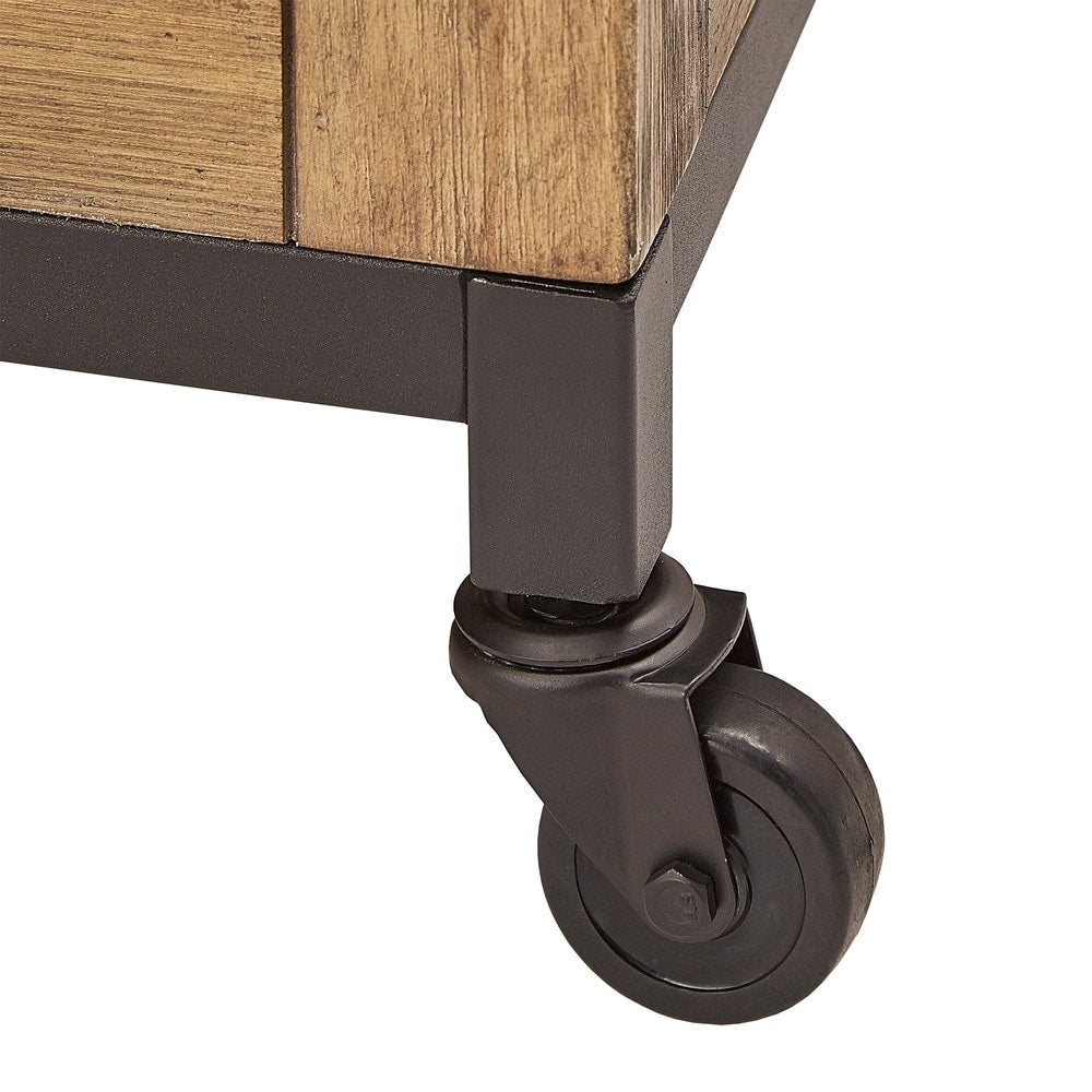 Shay Square Storage Trunk Coffee Table with Caster Wheels by iNSPIRE Q Artisan